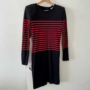 Claudie Pierlot structured striped dress size 1